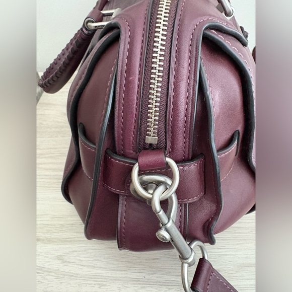 Coach Ace Satchel Burgundy Crossbody Shoulder Bag NWT - Picture 3 of 5